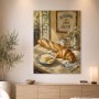 Französisches Frühstück als Leinwandbild oder Kunstdruck