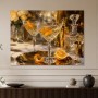 Goldene Cocktail-Stillleben als Kunstdruck oder Acrylbild
