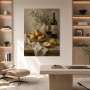 Stillleben mit Birnen, Wein und Ruhe als Kunstdruck oder Poster
