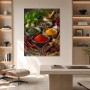 Gewürzkomposition auf Holz, Kunstwerk oder Fine Art Print