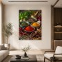 Gewürzkomposition auf Holz, Kunstwerk oder Fine Art Print