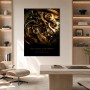 Goldene Uhrwerke als Modernes Wandbild oder Fine Art Print