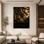 Goldene Uhrwerke als Modernes Wandbild oder Fine Art Print