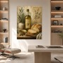 Mediterrane Stillleben Leinwand oder Poster mit Oliven und Brot
