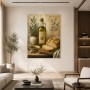 Mediterrane Stillleben Leinwand oder Poster mit Oliven und Brot