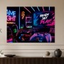 Neon Gaming Wandbild oder Poster für moderne Räume