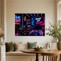 Neon Gaming Wandbild oder Poster für moderne Räume