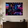 Neon Gaming Wandbild oder Poster für moderne Räume