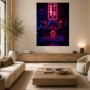 Neon Gaming Motiv als Poster oder Wandbild für stilvolle Räume