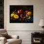 Stillleben mit Granatapfel, Leinwand oder Kunstdruck