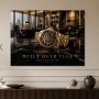 Luxuriöse Uhr auf Marmor als Wandbild oder Fine Art Print