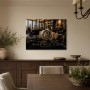 Luxuriöse Uhr auf Marmor als Wandbild oder Fine Art Print