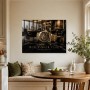 Luxuriöse Uhr auf Marmor als Wandbild oder Fine Art Print