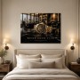 Luxuriöse Uhr auf Marmor als Wandbild oder Fine Art Print