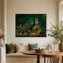 Olivenstillleben als Leinwand oder Poster im eleganten Vintage-Stil