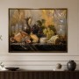 Stillleben mit Trauben und Käse als Kunstdruck oder Leinwandbild
