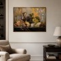 Stillleben mit Trauben und Käse als Kunstdruck oder Leinwandbild
