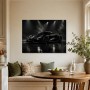 Schwarzer Supersportwagen als Modernes Wandbild oder Acrylbild