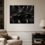 Schwarzer Supersportwagen als Modernes Wandbild oder Acrylbild