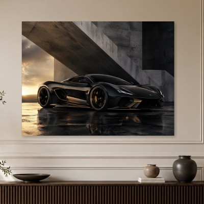 Eleganter Supersportwagen als Leinwand oder Acrylbild