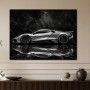 Silberner Supersportwagen als Modernes Wandbild oder Acrylbild