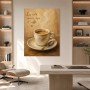 Caffè und Ruhe als Wandbild oder Leinwand