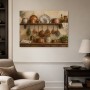 Rustikale Küchenregal-Szene als Wandbild oder Kunstdruck