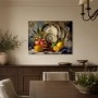 Stillleben mit Granatäpfeln und Zitronen, Kunstdruck oder Wandbild
