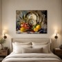 Stillleben mit Granatäpfeln und Zitronen, Kunstdruck oder Wandbild