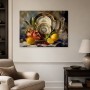 Stillleben mit Granatäpfeln und Zitronen, Kunstdruck oder Wandbild