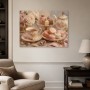 Zarte Teestunde mit Blumen, Fine Art Print oder Poster