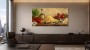 Italienisches Stillleben mit Tomaten und Pasta, Kunstdruck oder Wandbild