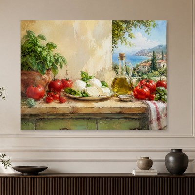 Mediterrane Stillleben Szene als Kunstdruck oder Leinwandbild