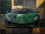 Exklusiver Lamborghini in Grün als Wandbild oder Acrylbild