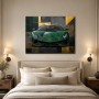 Exklusiver Lamborghini in Grün als Wandbild oder Acrylbild