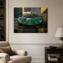 Exklusiver Lamborghini in Grün als Wandbild oder Acrylbild