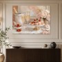 Elegante Dessertszene mit Champagner, Wandbild oder Kunstdruck