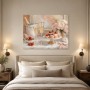 Elegante Dessertszene mit Champagner, Wandbild oder Kunstdruck