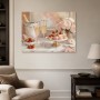 Elegante Dessertszene mit Champagner, Wandbild oder Kunstdruck