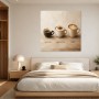 Kaffeemomente als Leinwand oder Poster mit Espresso, Cappuccino und Latte