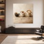 Kaffeemomente als Leinwand oder Poster mit Espresso, Cappuccino und Latte