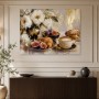 Stillleben mit Blumen, Feigen und Kaffee als Kunstwerk oder Fine Art Print