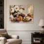 Stillleben mit Blumen, Feigen und Kaffee als Kunstwerk oder Fine Art Print