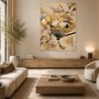 Japanische Kunst mit Kranichen, Gallery Print oder Leinwandbild