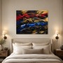 Dynamische Sportwagen, modernes Wandbild oder Fine Art Print