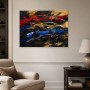 Dynamische Sportwagen, modernes Wandbild oder Fine Art Print