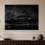 Schwarzer Sportwagen als Modernes Wandbild oder Fine Art Print