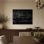 Schwarzer Sportwagen als Modernes Wandbild oder Fine Art Print