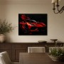 Roter Sportwagen als Acrylbild oder Canvas Print