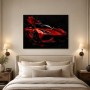 Roter Sportwagen als Acrylbild oder Canvas Print